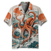 Great Wave Octopus Hawaiian Shirt