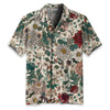 Crimson Daisy Hawaiian Shirt