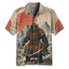 Japanese Samurai Bigfoot Hawaiian Shirt