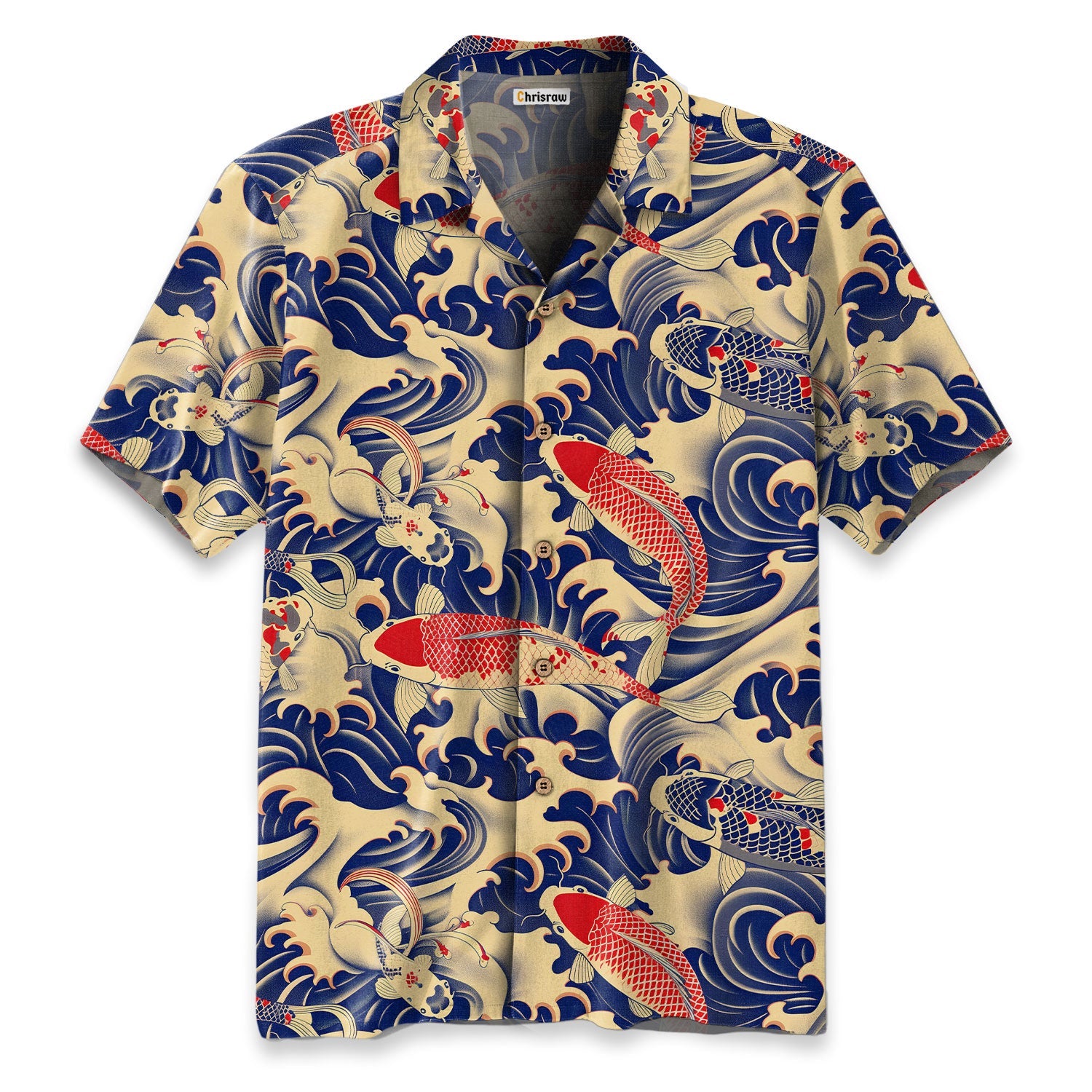 Koi Carp Frenzy Hawaiian Shirt