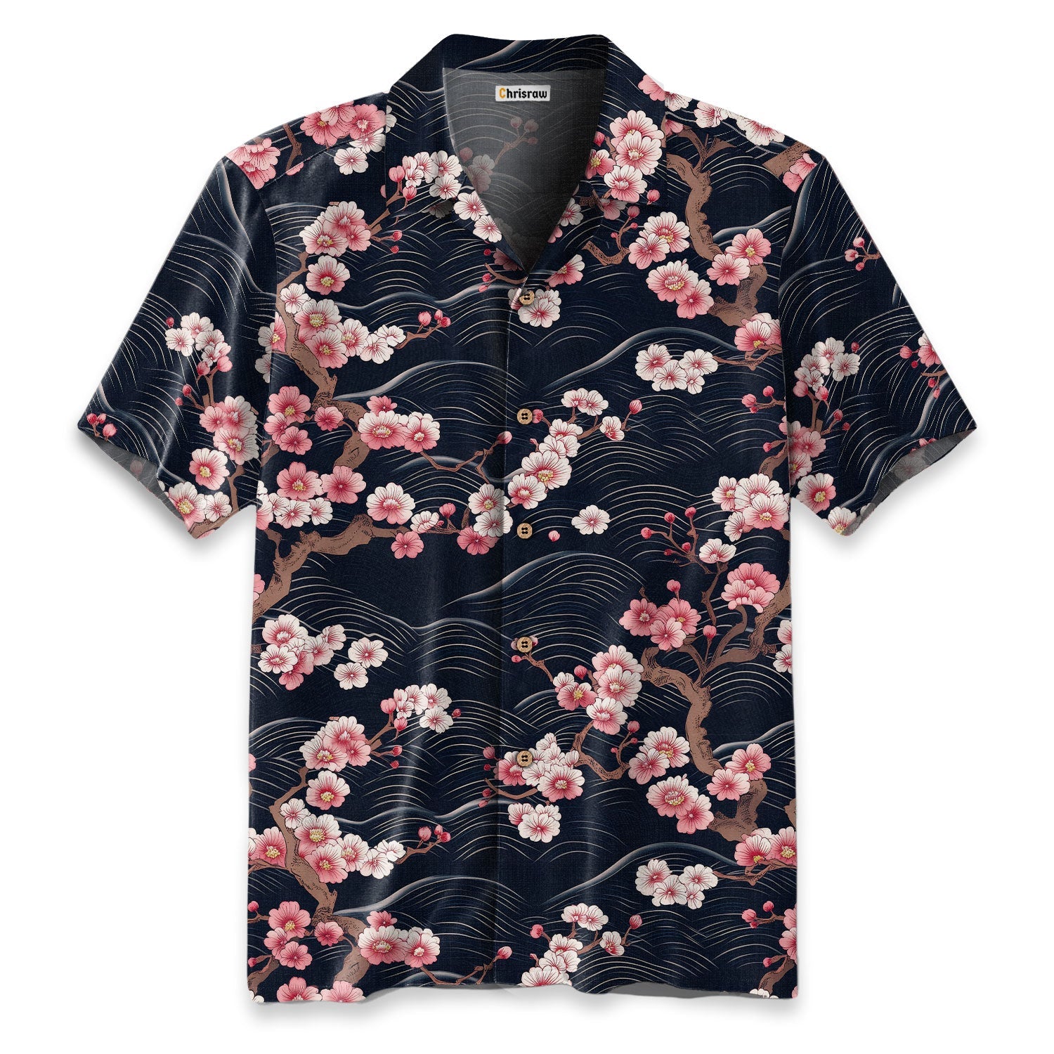 Sakura Wave Hawaiian Shirt