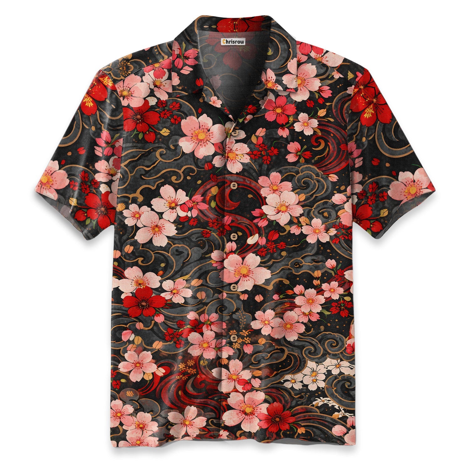 Sakura Wave Hawaiian Shirt