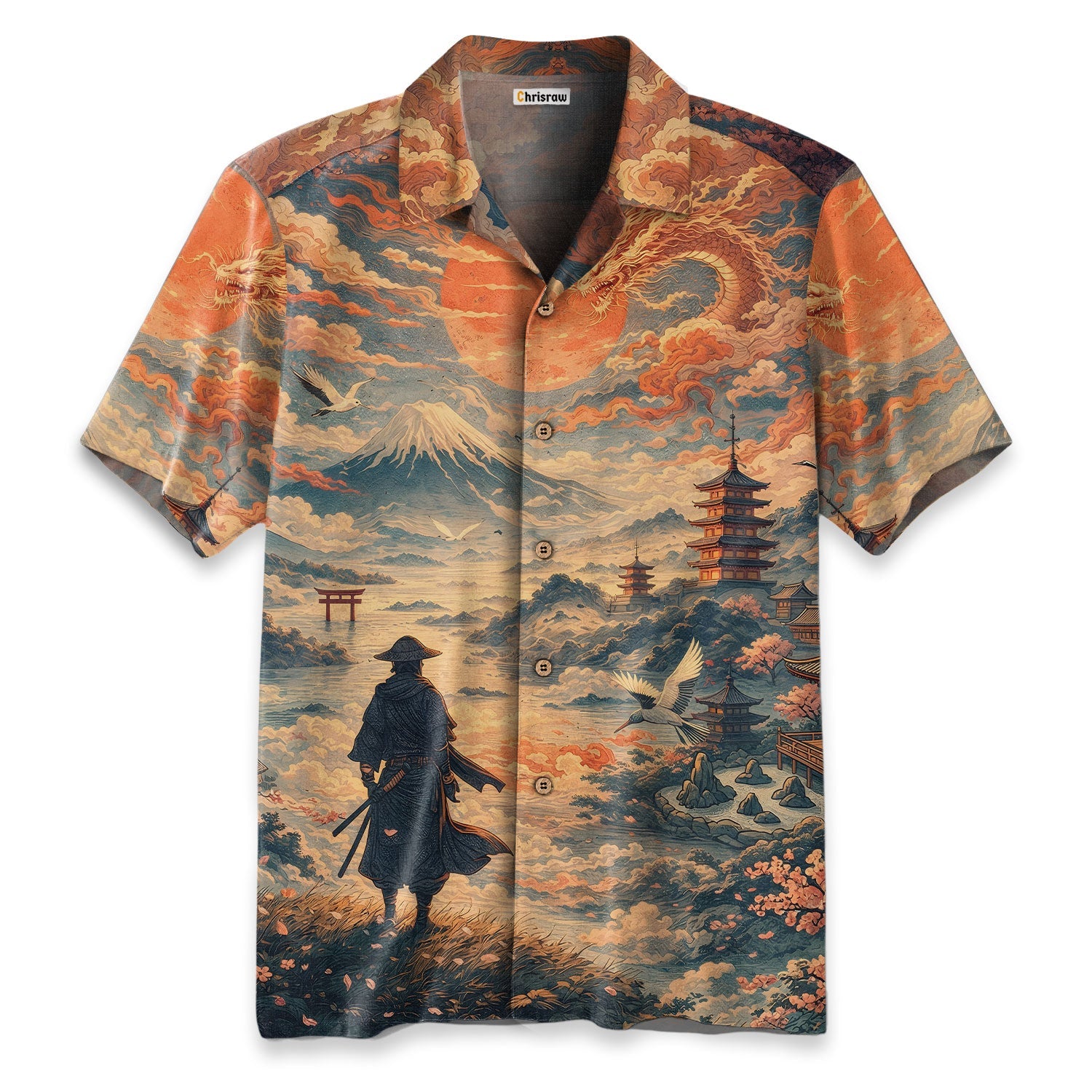 Samurai Gazing Into The Distance Shirt Hawaiian Shirt