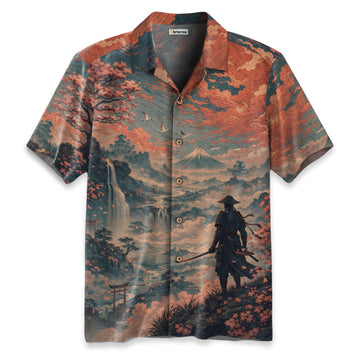 Samurai Gazing Into The Distance Shirt Hawaiian Shirt
