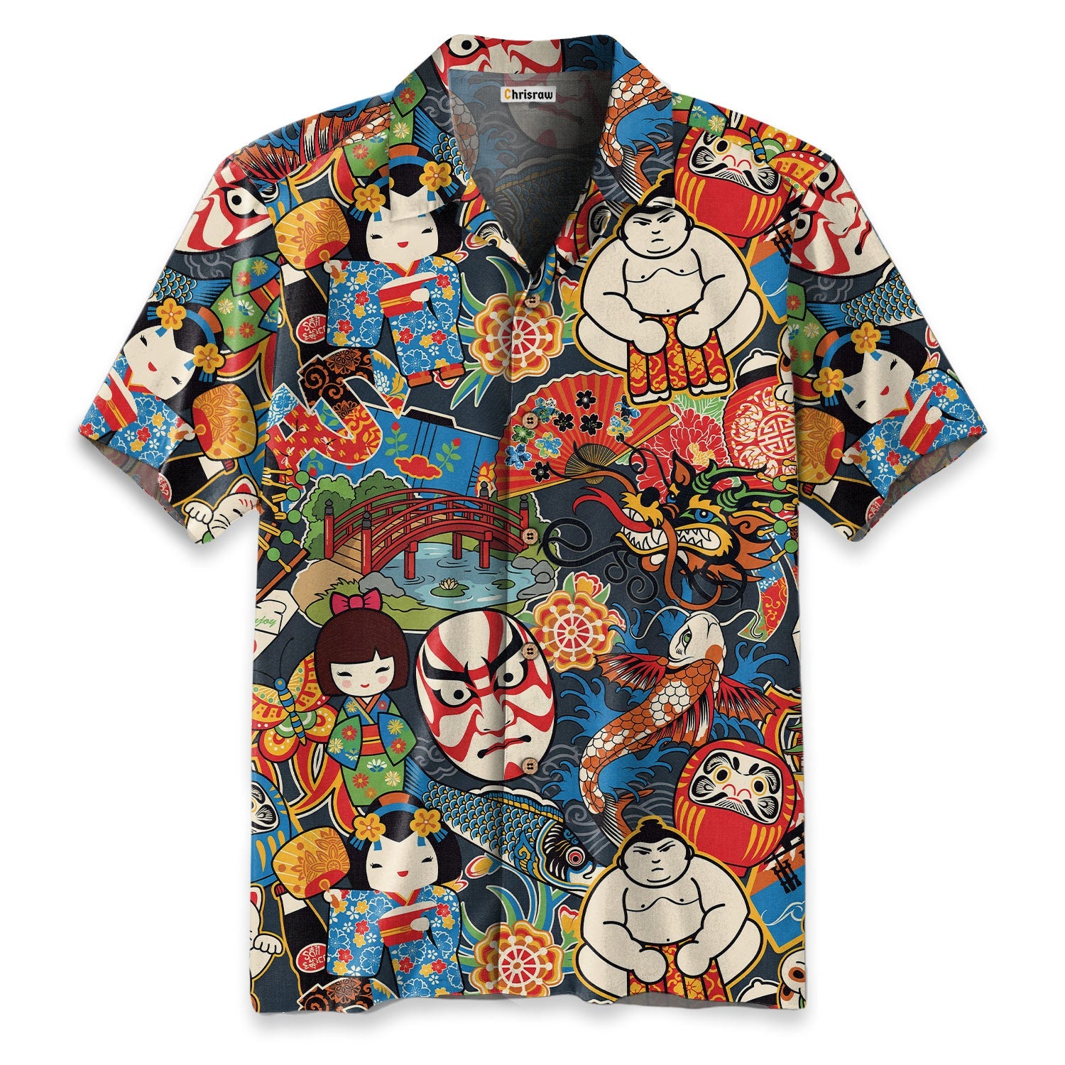 Tokyo Folklore Mosaic Hawaiian Shirt