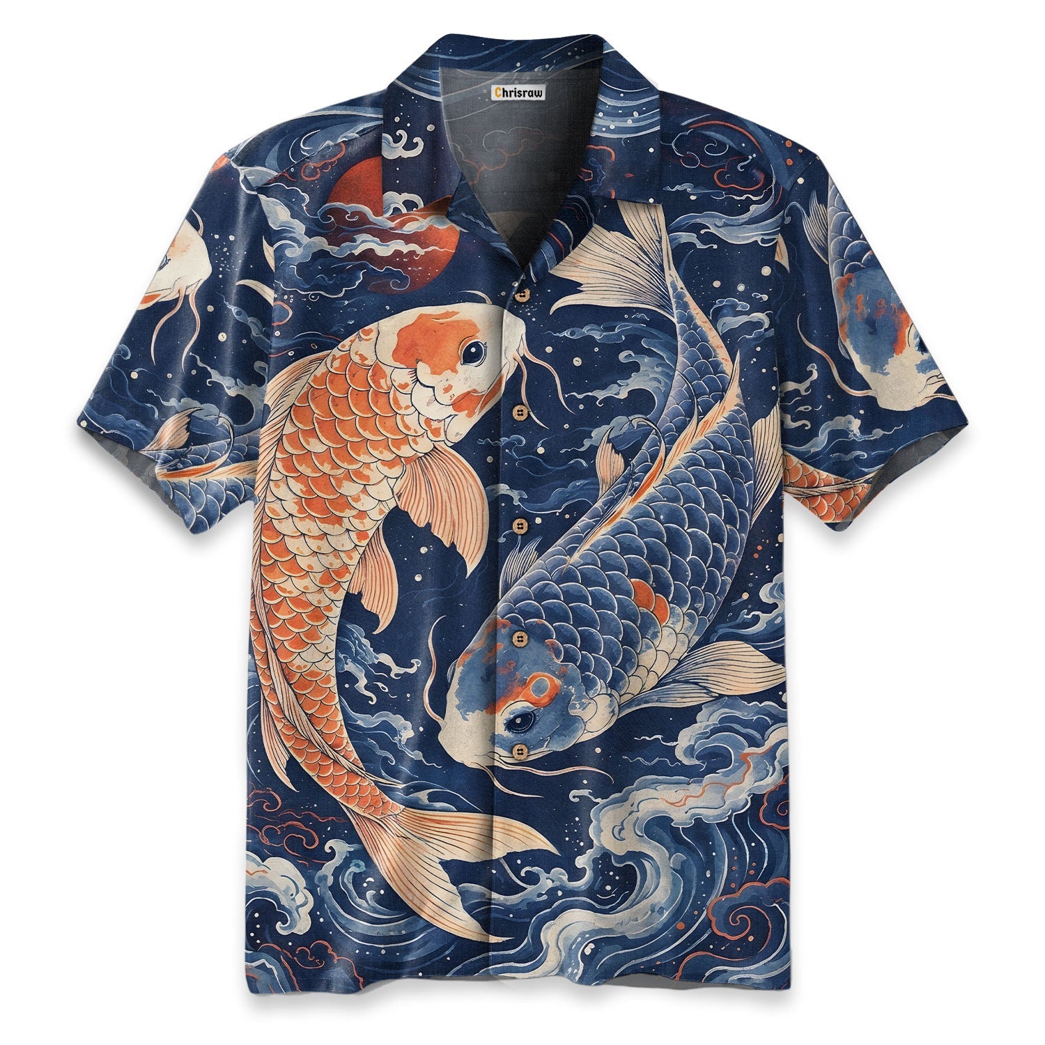 Two Koi Carps Hawaiian Shirt