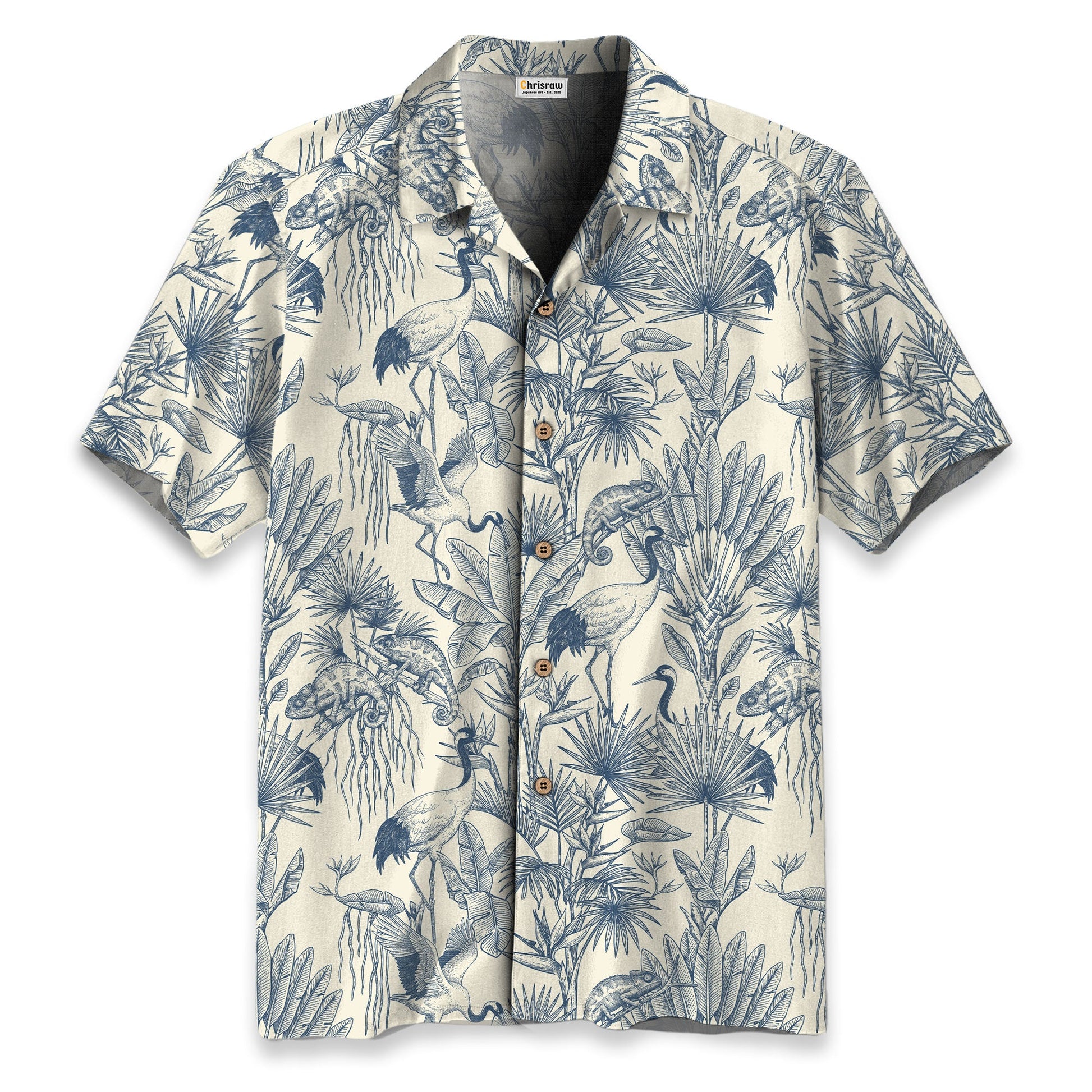 Crane Garden Hawaiian Shirt
