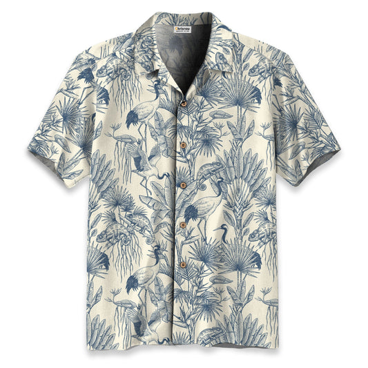 Crane Garden Hawaiian Shirt