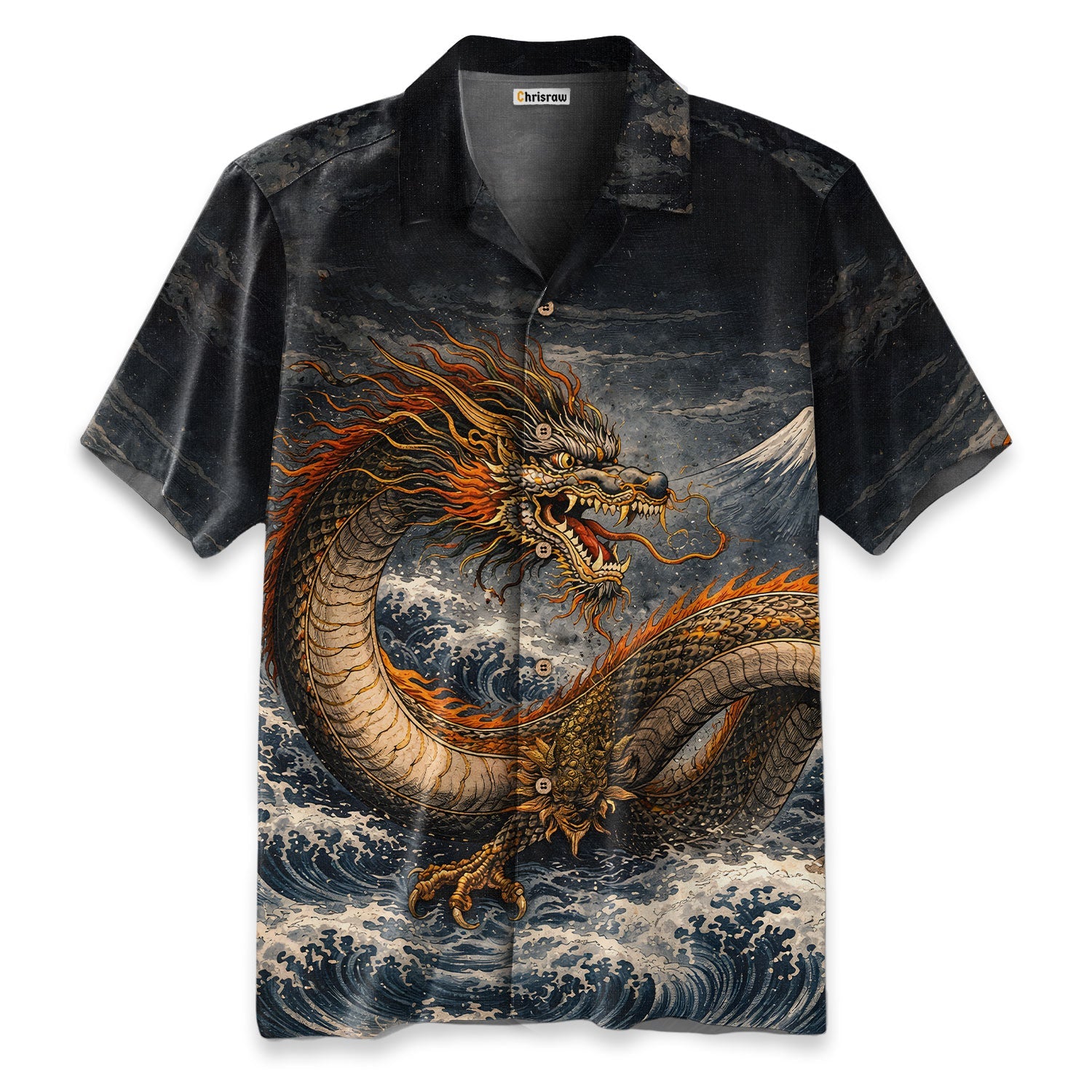 Wave Dragon Hawaiian Shirt