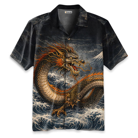 Wave Dragon Hawaiian Shirt