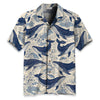 Blue Ocean Whale Hawaiian Shirt