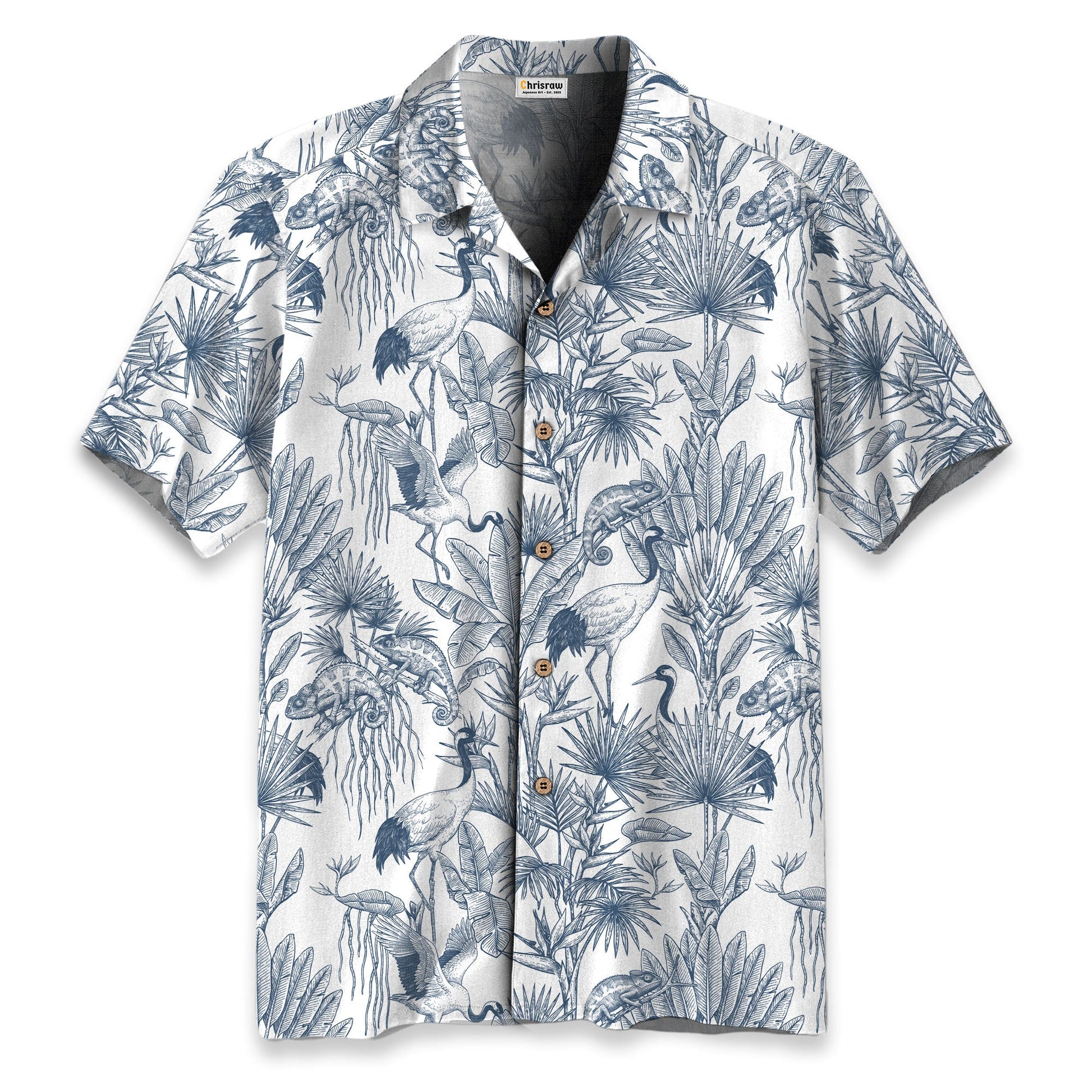 Crane Garden Hawaiian Shirt