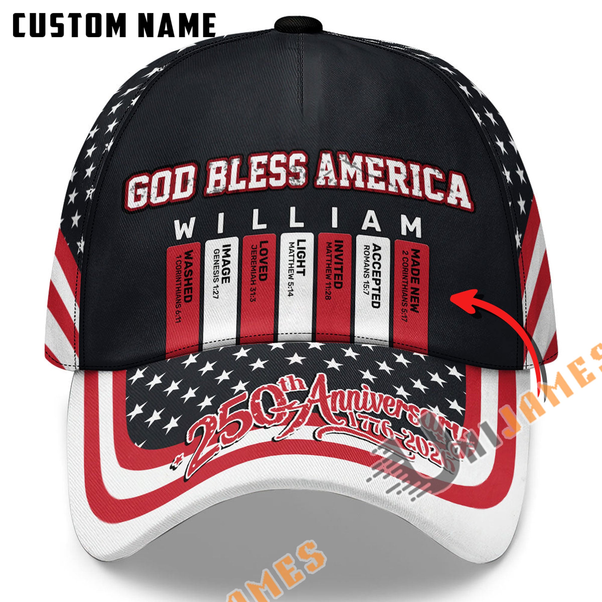 Unijames God Bless America Cap – UniJames