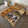 Uni Brahman On The Farm Personalized Name Bedding Set