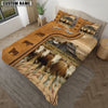 Uni Simmental On The Farm Personalized Name Bedding Set