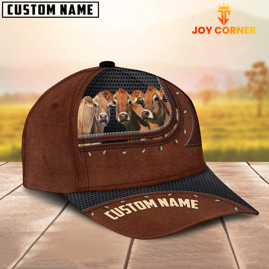 Uni Jersey Happiness Zipper Pattern Customized Name Cap