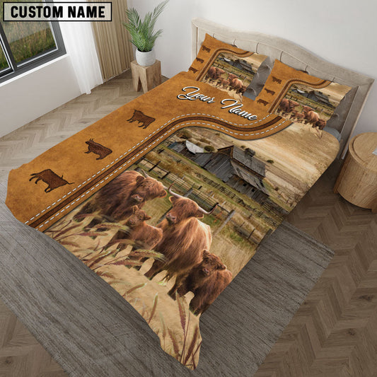 Uni Highland On The Farm Personalized Name Bedding Set