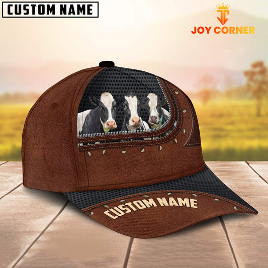 Uni Holstein Happiness Zipper Pattern Customized Name Cap