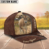 Uni Jersey Customized Name Leather Pattern Cap
