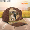 Uni Brahman Zipper Leather Pattern Customized Name Cap