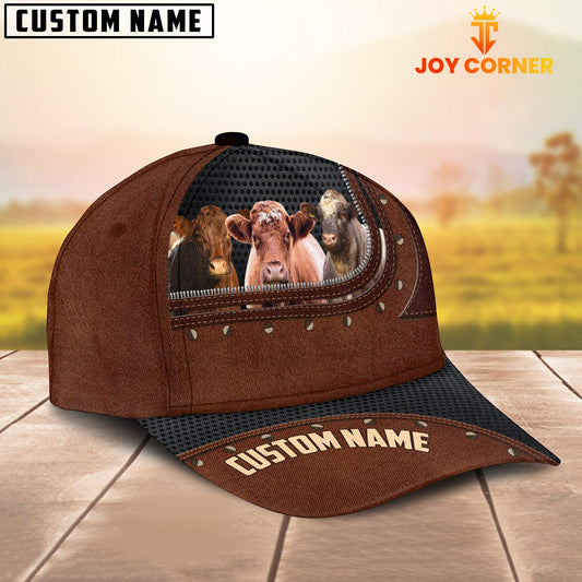 Uni Shorthorn Happiness Zipper Pattern Customized Name Cap
