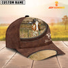 Uni Red Holstein On The Farm Customized Name Leather Pattern Cap