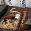 Uni Hereford Farming Personalized Name 3D Rug