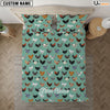Uni Chicken Green Pattern Custom Name Bedding Set