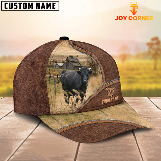 Uni Dexter Zipper Leather Pattern Customized Name Cap