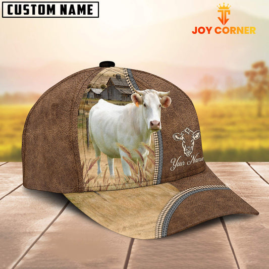 Uni Personalized Name Charolais Farming Cap