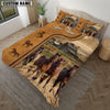 Uni Horse On The Farm Personalized Name Bedding Set