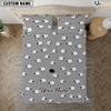 Uni Sheep Pattern Custom Name Bedding Set