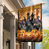 Uni Black Angus Cattle Haunted Farm Halloween Flag