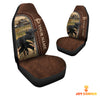 Uni Black Angus Personalized Name Leather Pattern Car Seat Covers Universal Fit