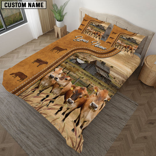 Uni Jersey On The Farm Personalized Name Bedding Set