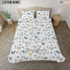 Uni Chicken Light Pattern Custom Name Bedding Set