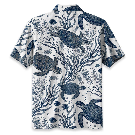 Oceanic Turtle Hawaiian Shirt