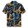 Blue Ocean Octopus Hawaiian Shirt