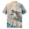 Cat Surfing Hawaiian Shirt
