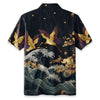 Cranes Dancing On The Waves Hawaiian Shirt