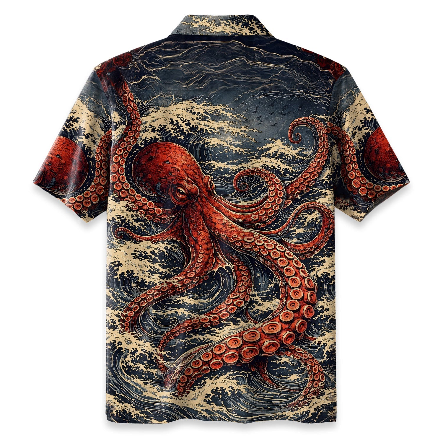 Great Wave Octopus Hawaiian Shirt
