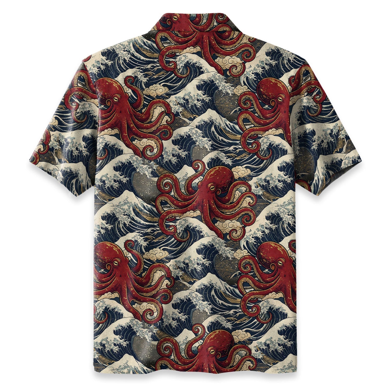 Great Wave Octopus Hawaiian Shirt