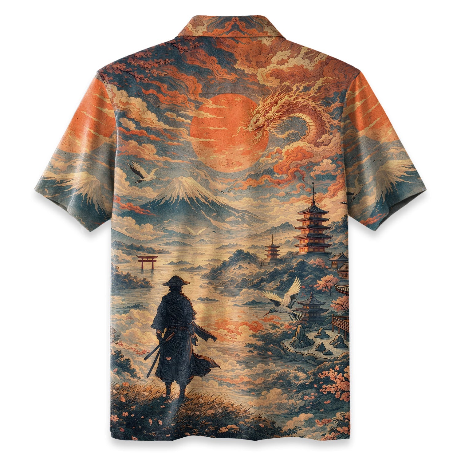 Samurai Gazing Into The Distance Shirt Hawaiian Shirt