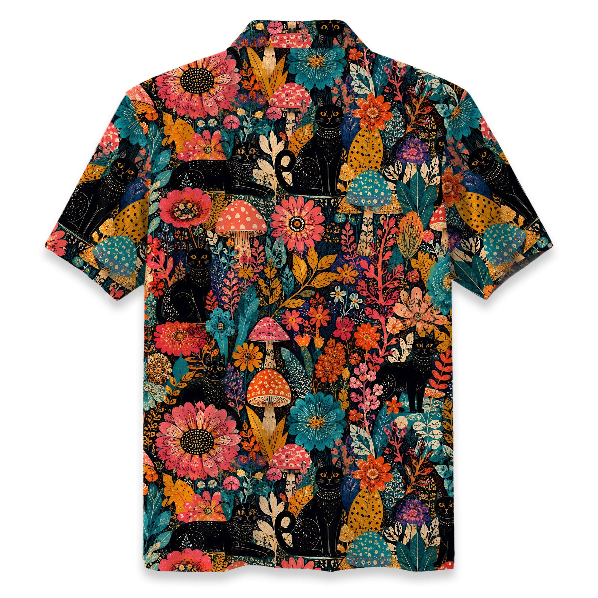 Yayoi Kusama Forest Cat Hawaiian Shirt