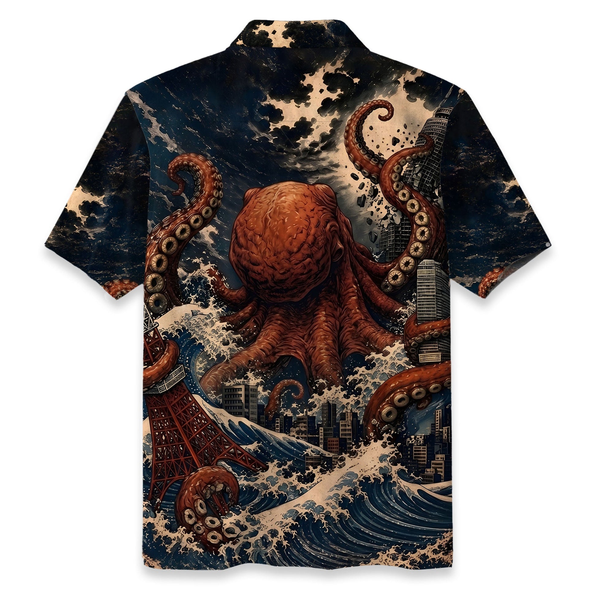 Tokyo Kaiju Octopus Hawaiian Shirt