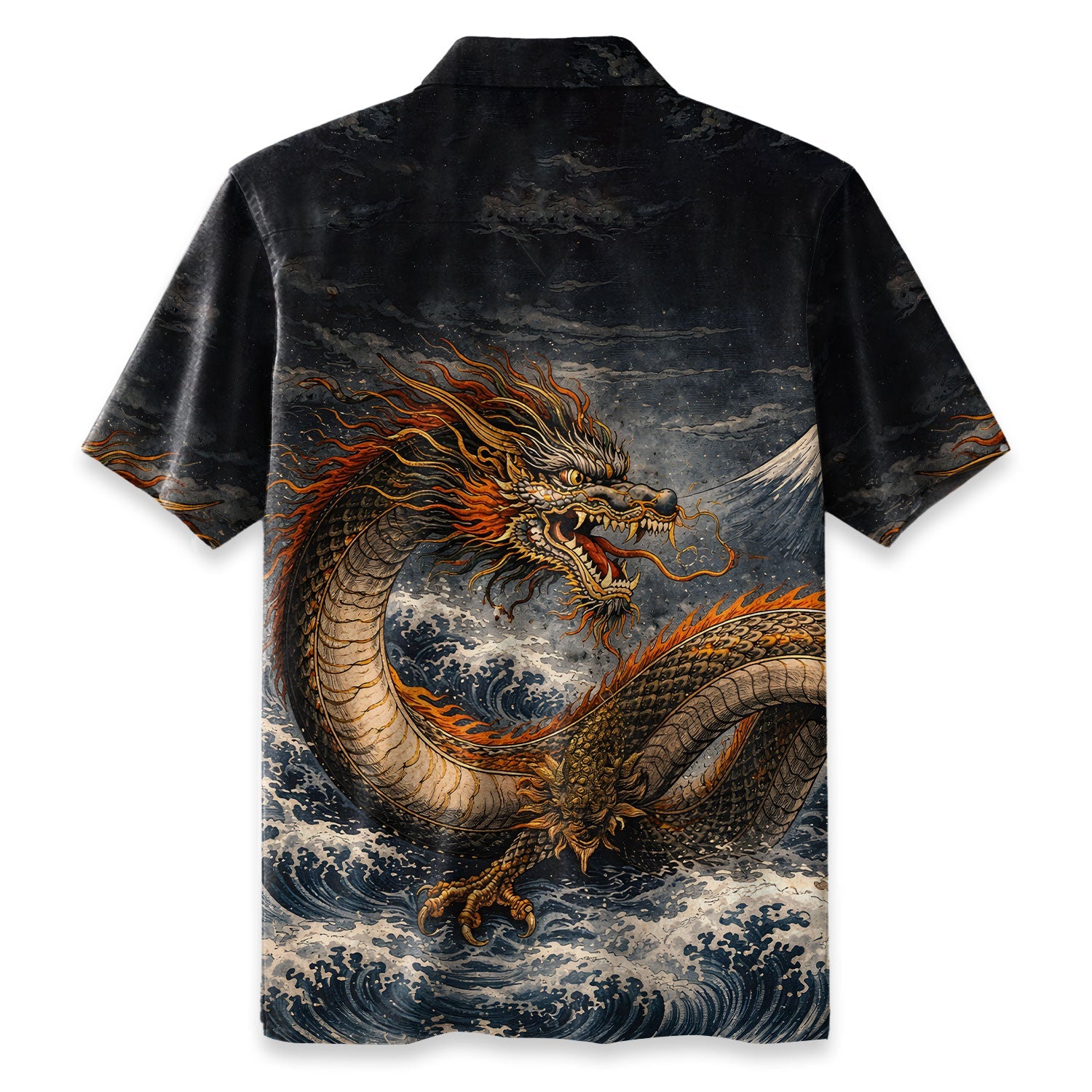 Wave Dragon Hawaiian Shirt