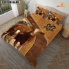 Uni Custom Name Simbrah Cattle Bedding set