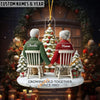 UniJames Personalized Growing Old Together Christmas Custom Names & Year Acrylic Ornament