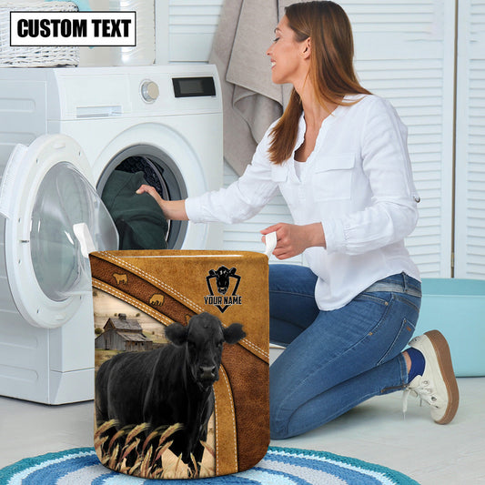 Uni  Black angus Cattle Brown Custom Name  Basket