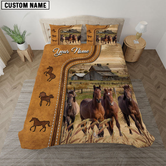 Uni Horse On The Farm Personalized Name Bedding Set